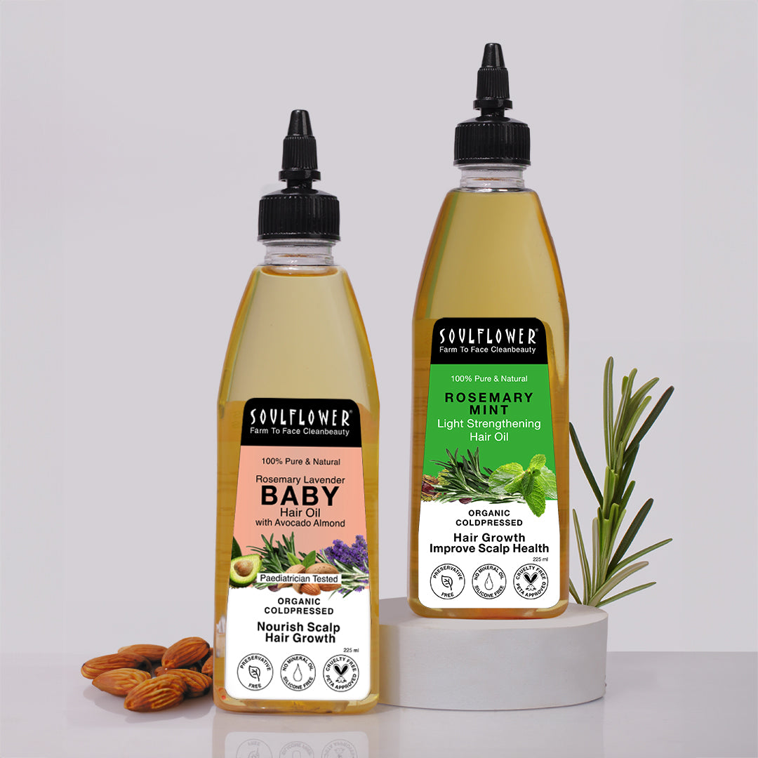 Rosemary Hair Oil & Baby Oil Combo for Gentle Baby Hair