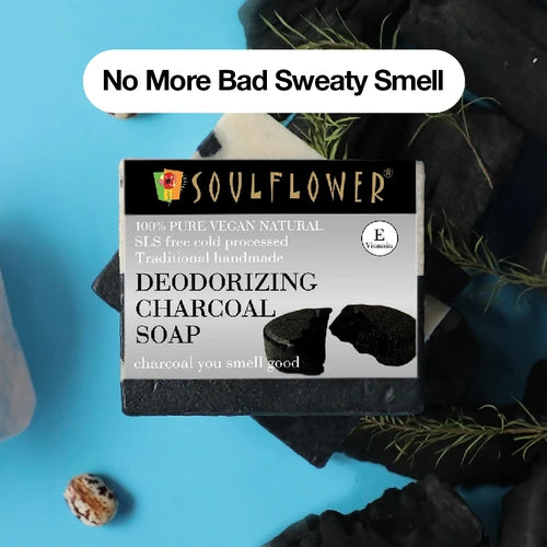 natural charcoal soap for refreshing mood