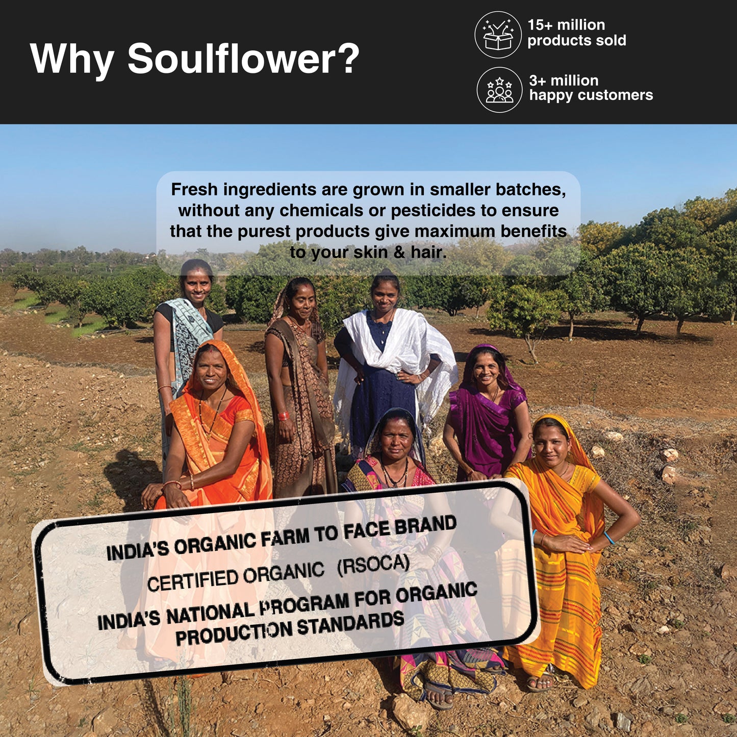 Soulflower uses fresh ingredients in all their natural and organic products