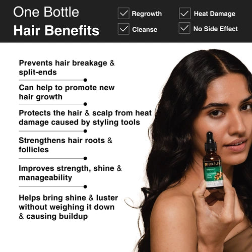 Natural Cold Pressed Moroccan Argan Oil For Hair regrowth, cleanse and prevent hair fall