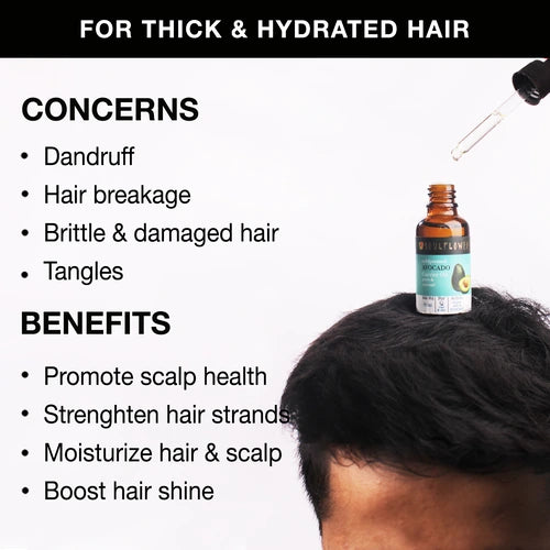 Avocado Oil concerns and benefits for thick and hydrated hair