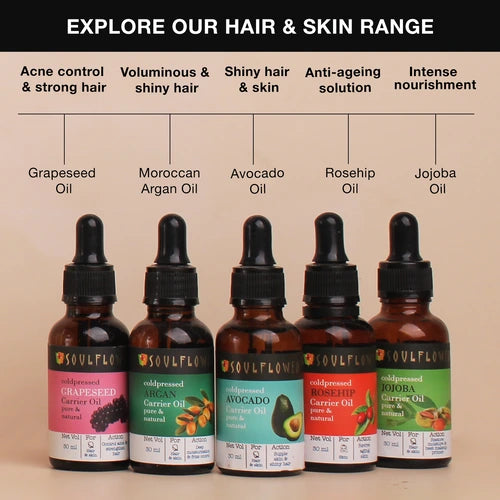 Explore hair and skin care range by Soulflower