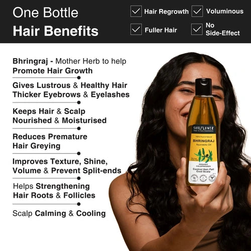 Bhringraj oil for healthu & lustrous hair