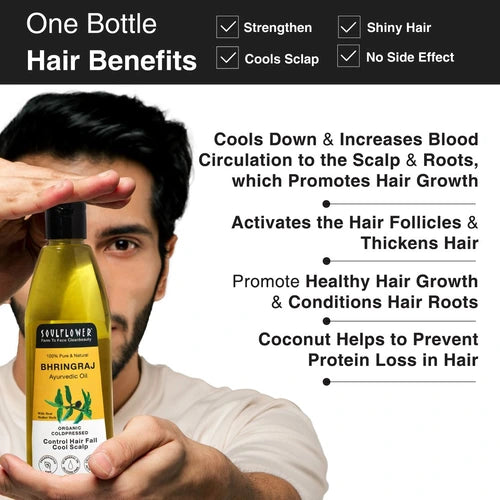 Bhringraj ayurvedic oil for thick hair