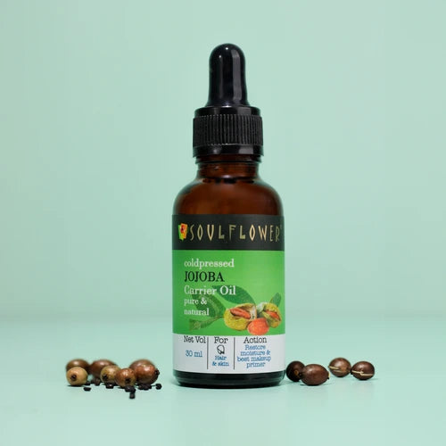 Soulflower coldpressed pure and natural jojoba carrier oil