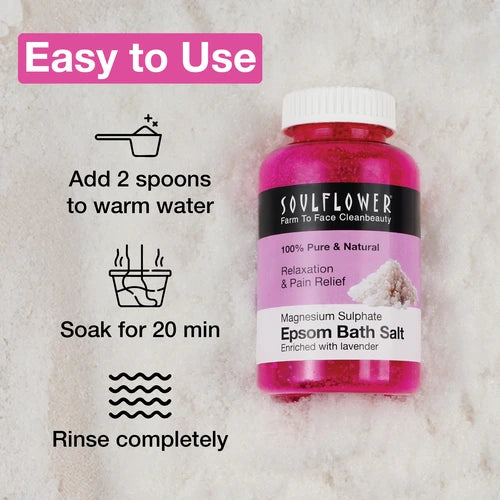 Espom Bath Salt with Lavender Essential Oil