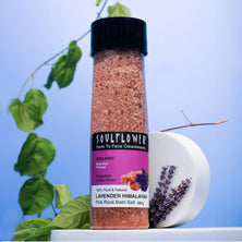 Soulflower 100% pure Lavender Himalayan Pink Rock Bath Salt