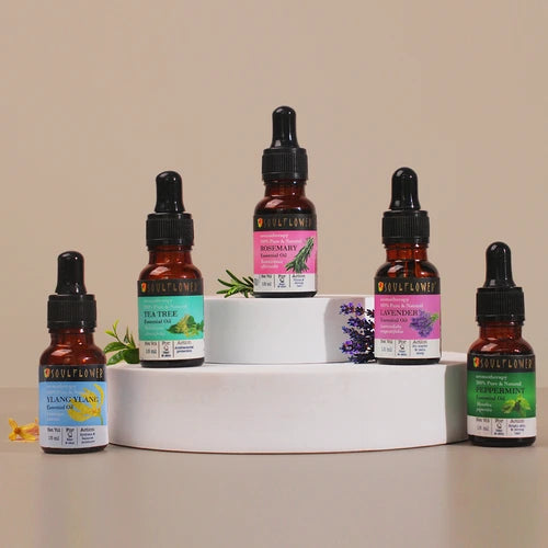 Set of 5 Soulflower Essential oils