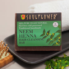 Soulflower Neem Henna Shikakai Anti-Dandruff Bar