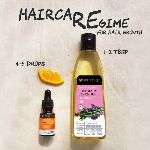 haircare regime using Orange Essential Oil For Shiny Hair