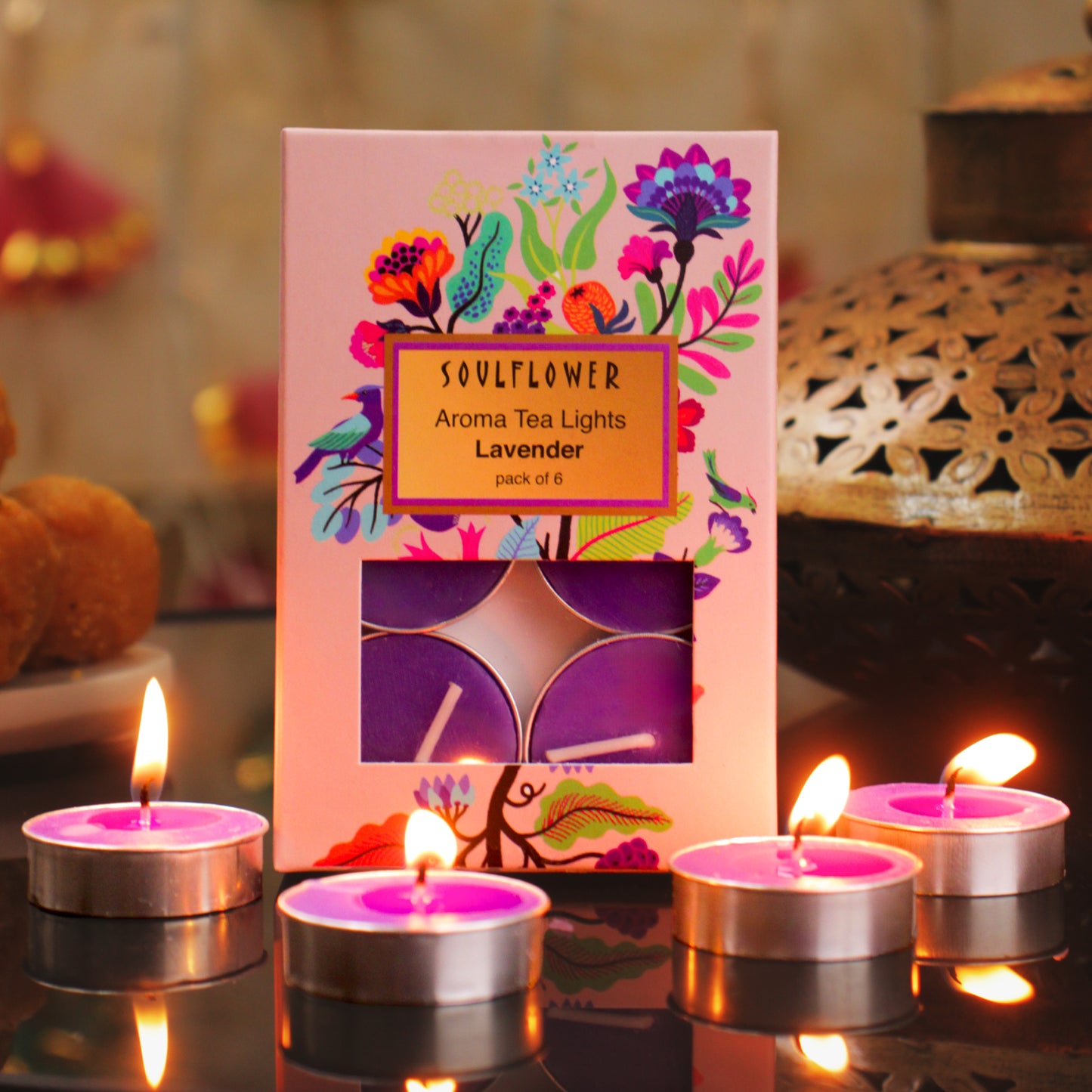 Soulflower T Light Candle - Lavender