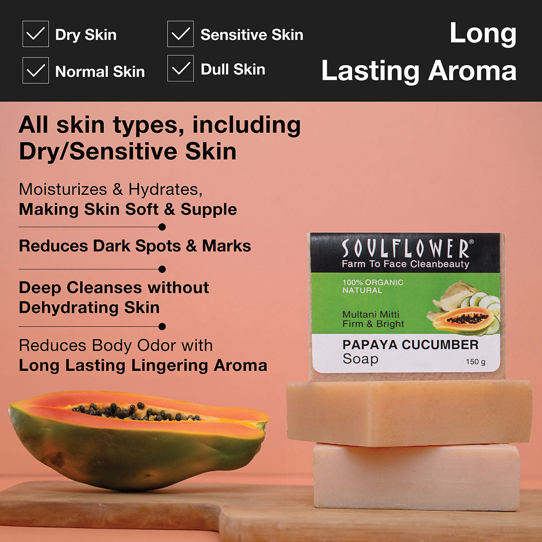 Acne Control Papaya Cucumber Soap