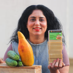 Multani Mitti Soap with Papaya Cucumber