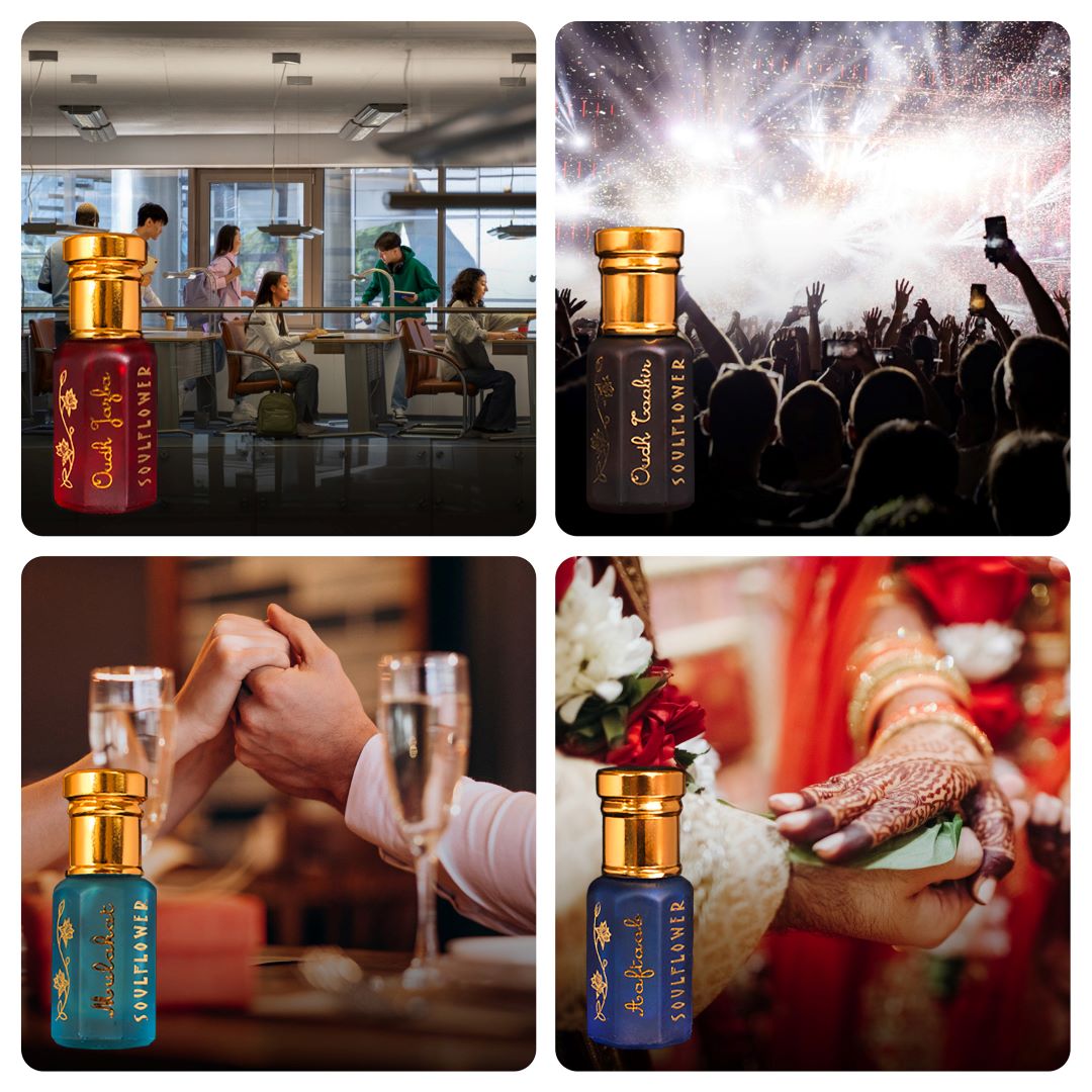 Premium Diwali attar gift set for men – long-lasting, alcohol-free, under ₹1000.