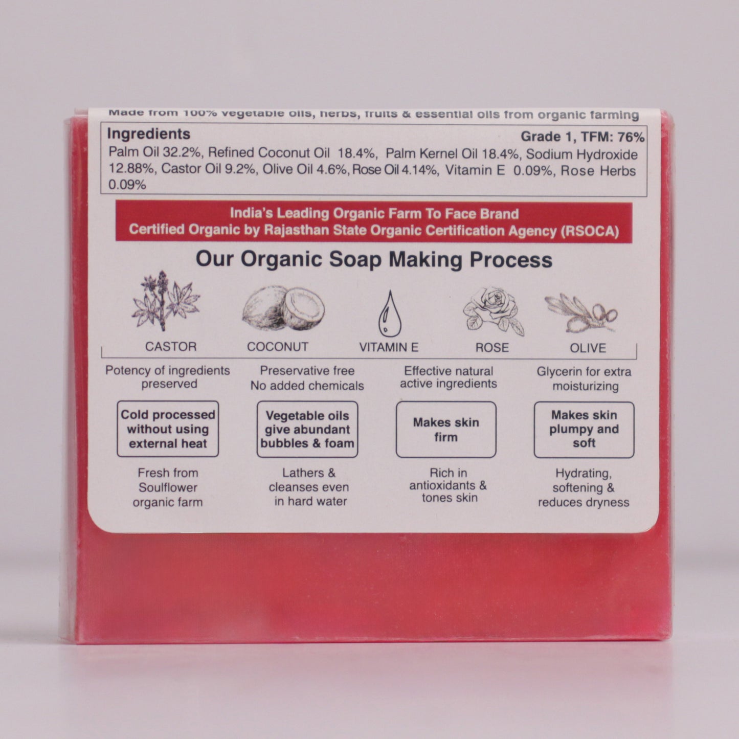 Sweet Rose Natural Soap for Soft & Supple Skin