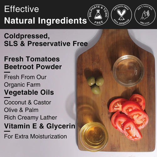 Effective natural ingredients and SLS Preservative free