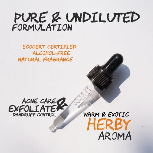 Pure and undiluted formulation for acne care and dandruff control