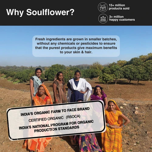 Image showing why Soulflower should be chosen for their natural and pure products