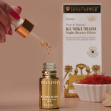 Kumkumadi Tailam Oil with Saffron and Almond for skin moisturization and glow