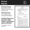 Clinical results of the face wash and approval from FDA