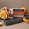 Video shows the texture of Vitamin C Rich Orange Carrot Soap