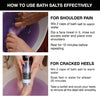 Guide to use bath salts effectively for sore muscles and exfoliation